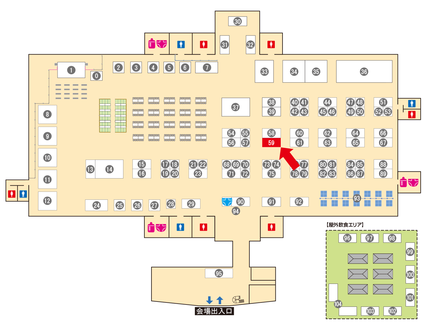 [ブースレイアウト図]