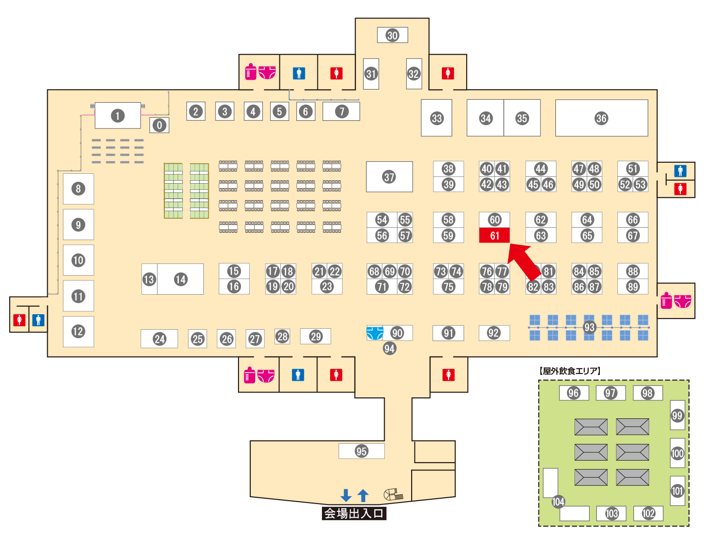 [ブースレイアウト図]
