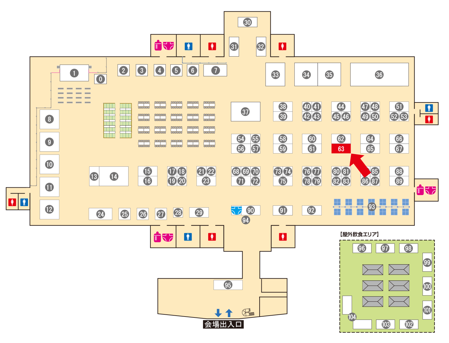 [ブースレイアウト図]