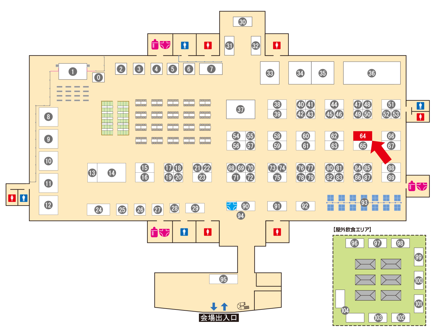 [ブースレイアウト図]