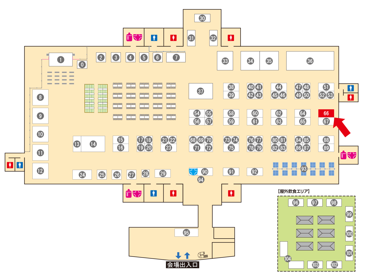 [ブースレイアウト図]