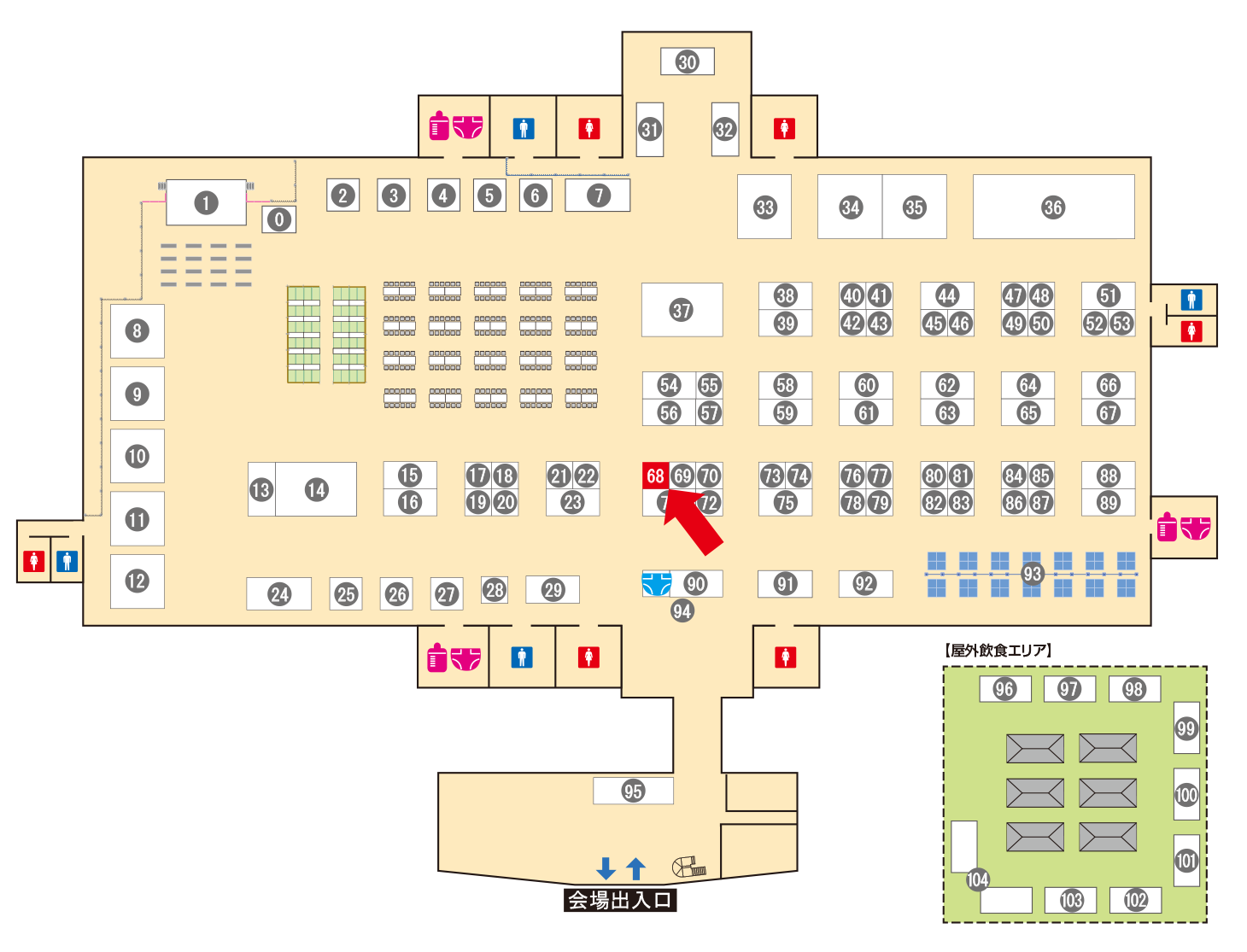 [ブースレイアウト図]