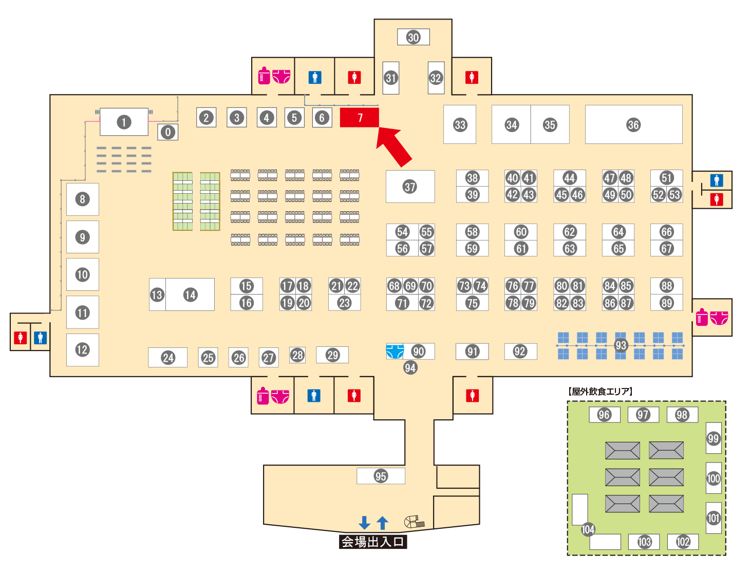 [ブースレイアウト図]