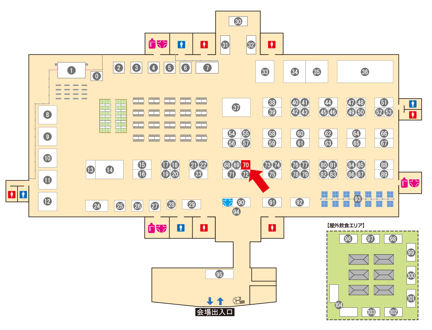 [ブースレイアウト図]