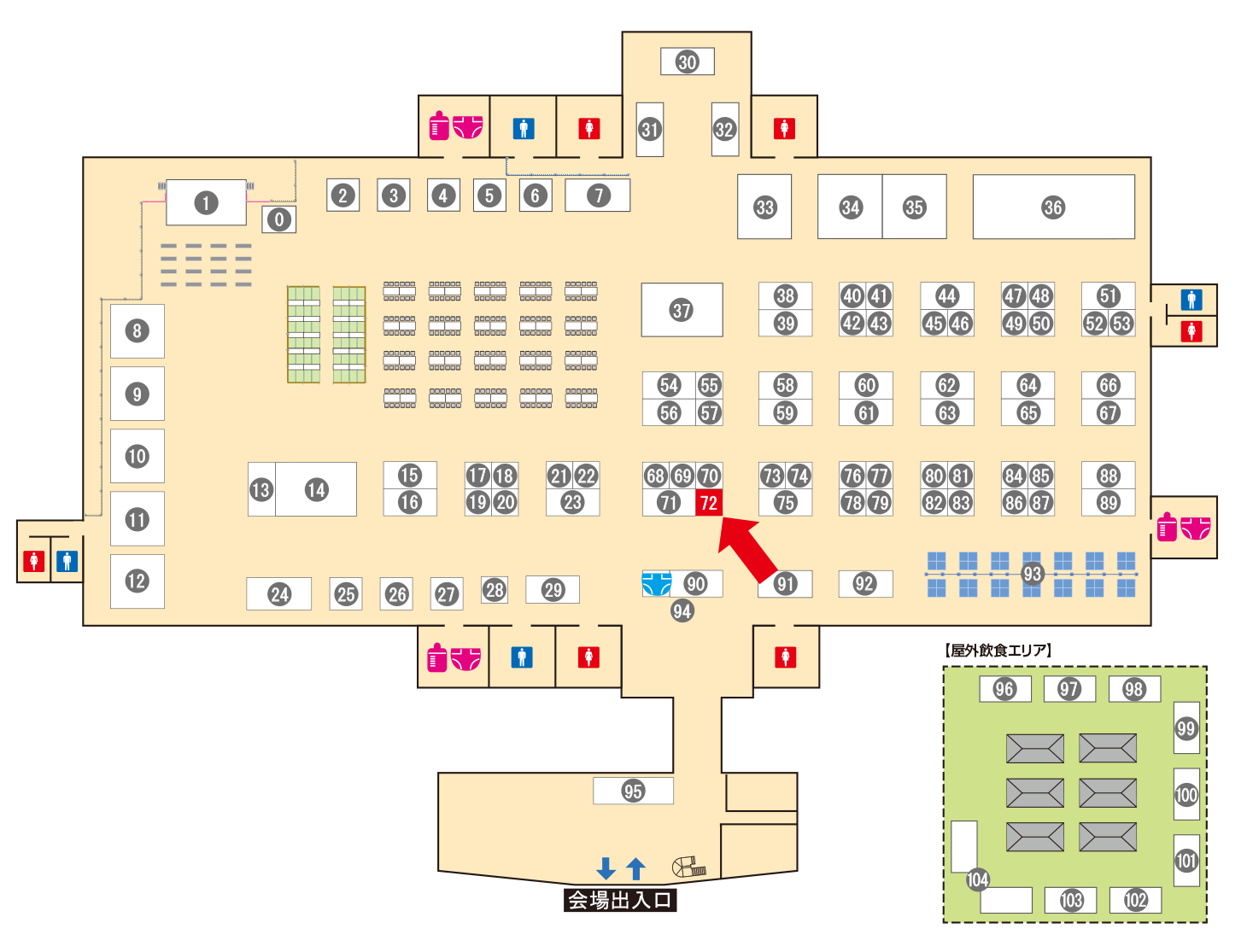 [ブースレイアウト図]