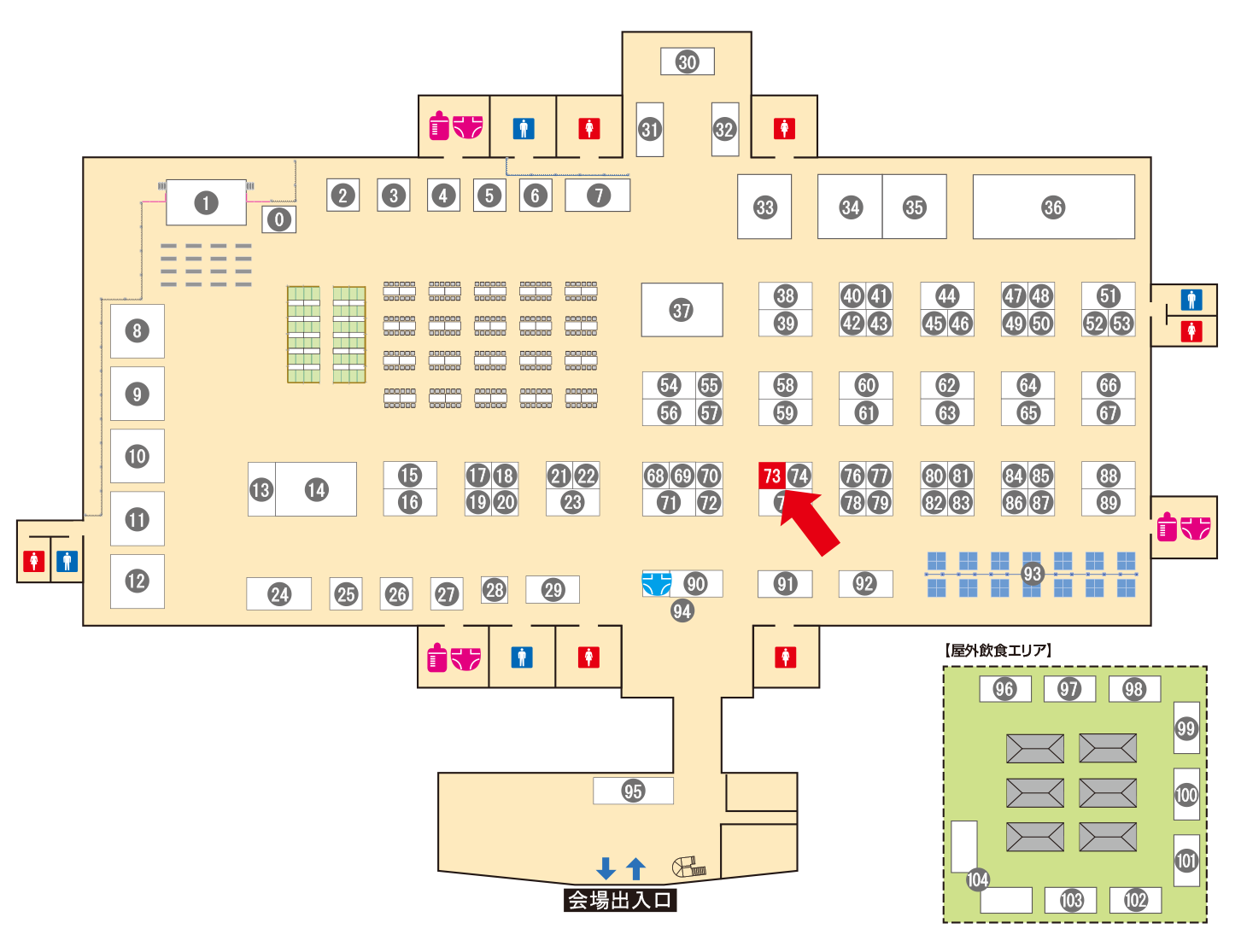 [ブースレイアウト図]