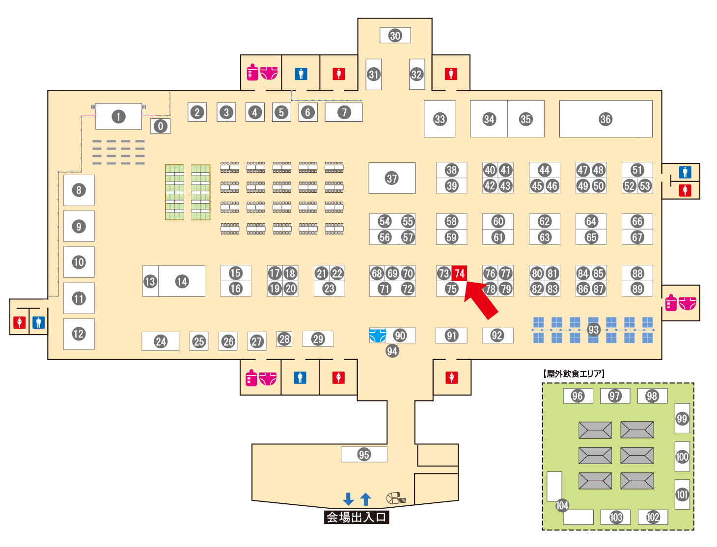 [ブースレイアウト図]