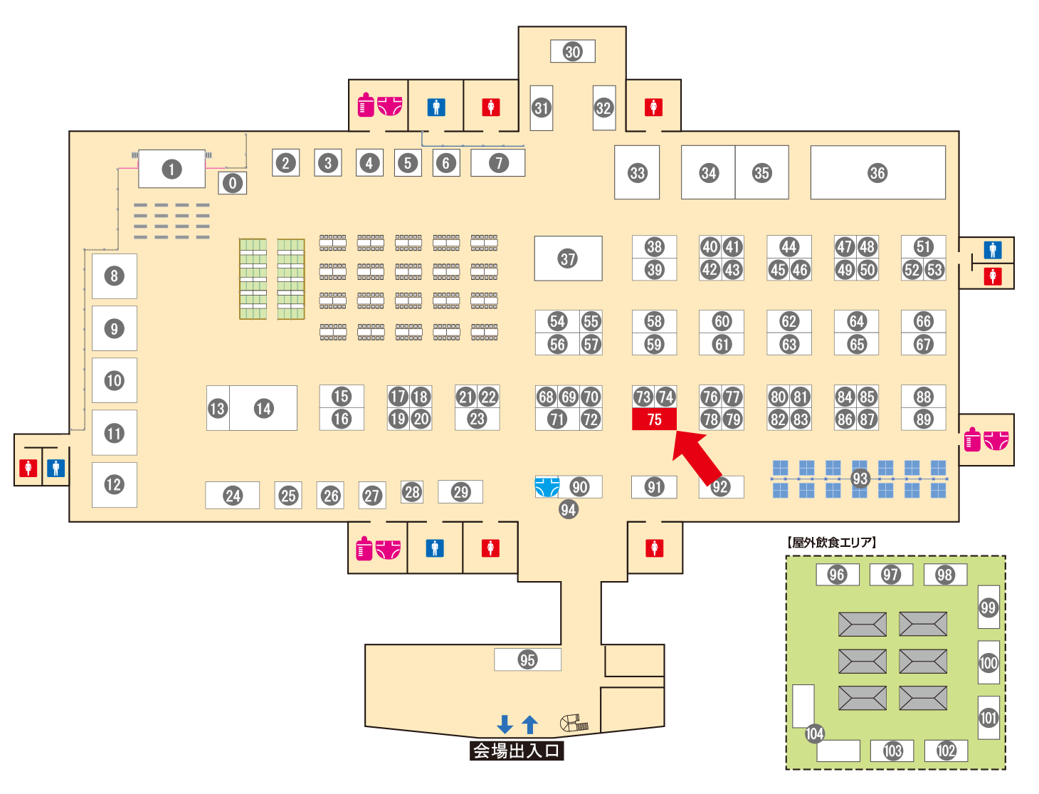 [ブースレイアウト図]