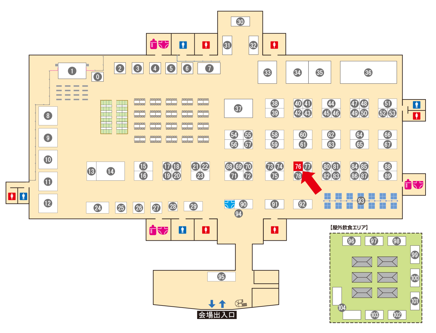 [ブースレイアウト図]