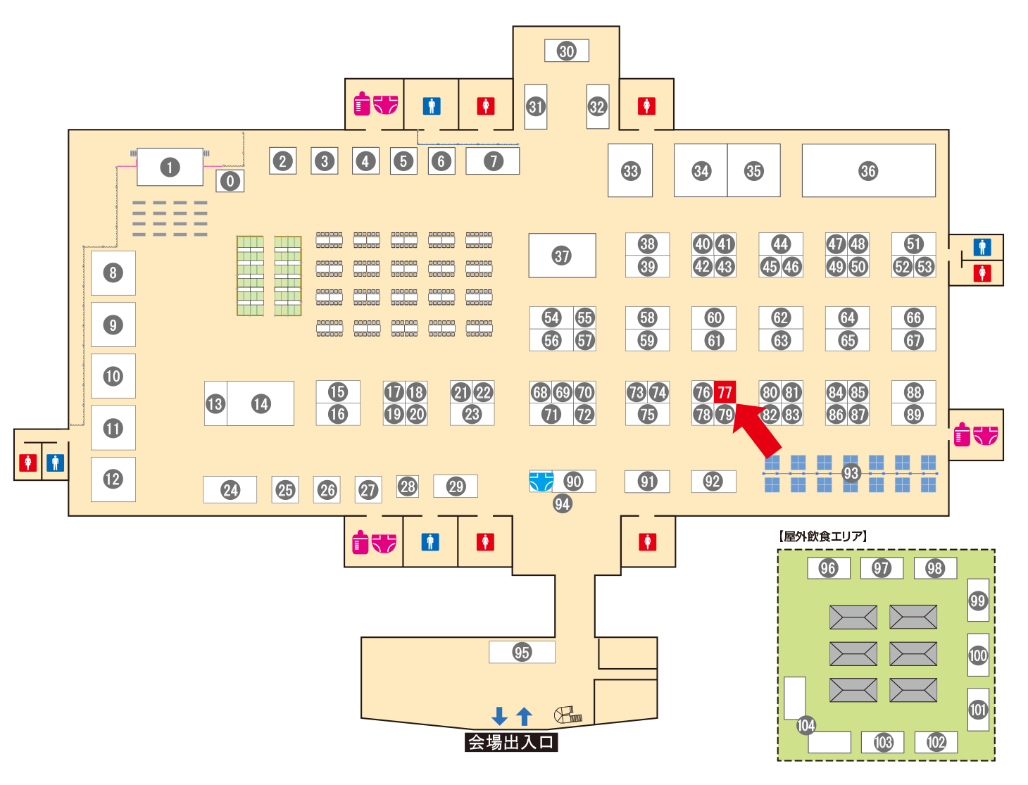 [ブースレイアウト図]