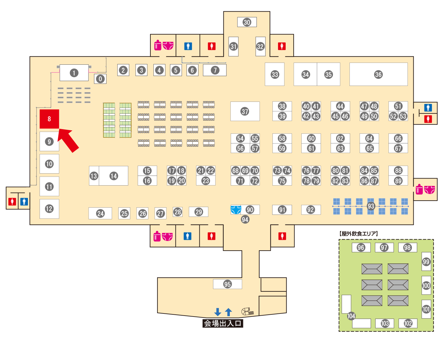 [ブースレイアウト図]
