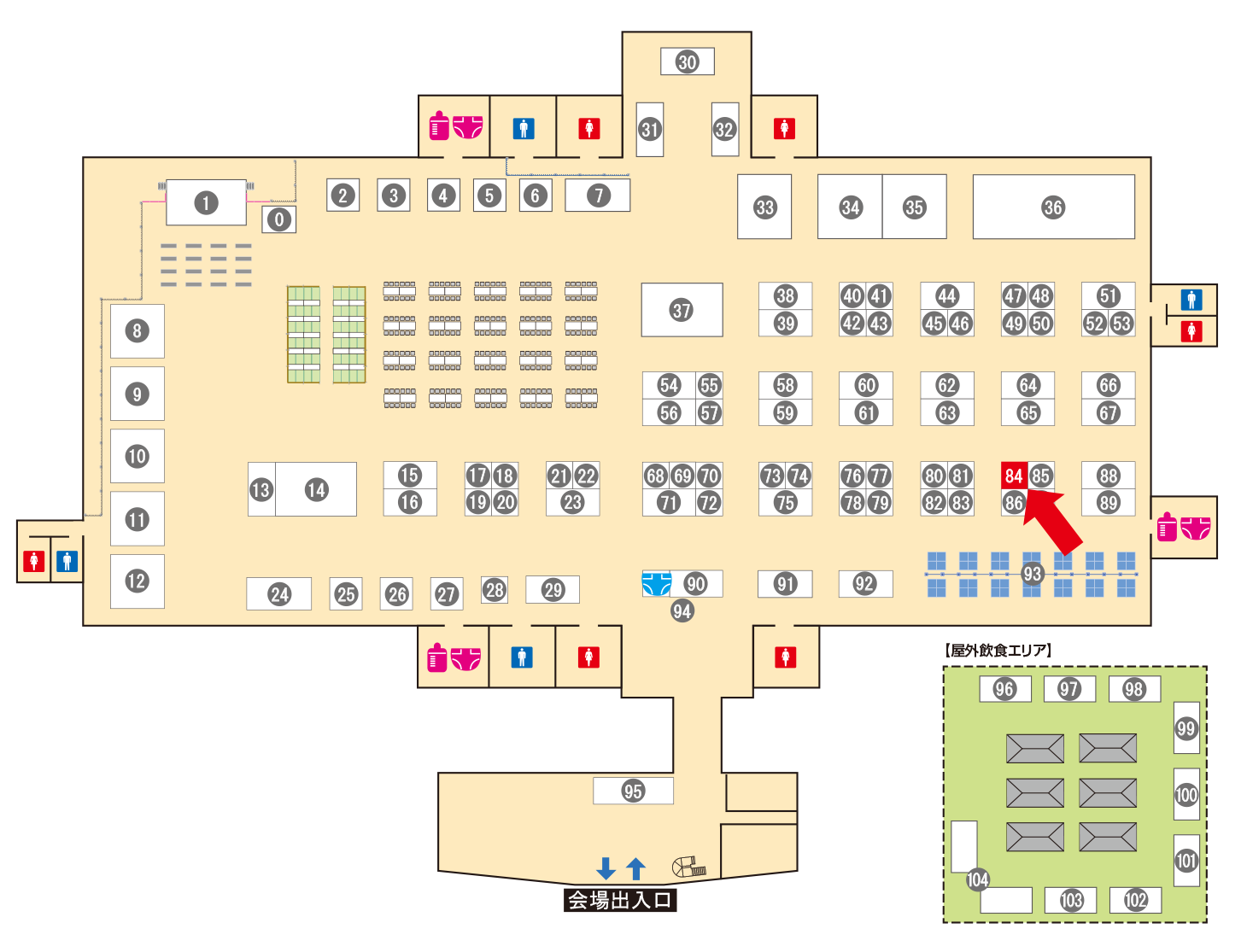 [ブースレイアウト図]