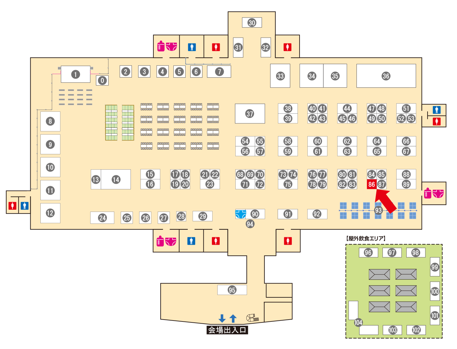 [ブースレイアウト図]