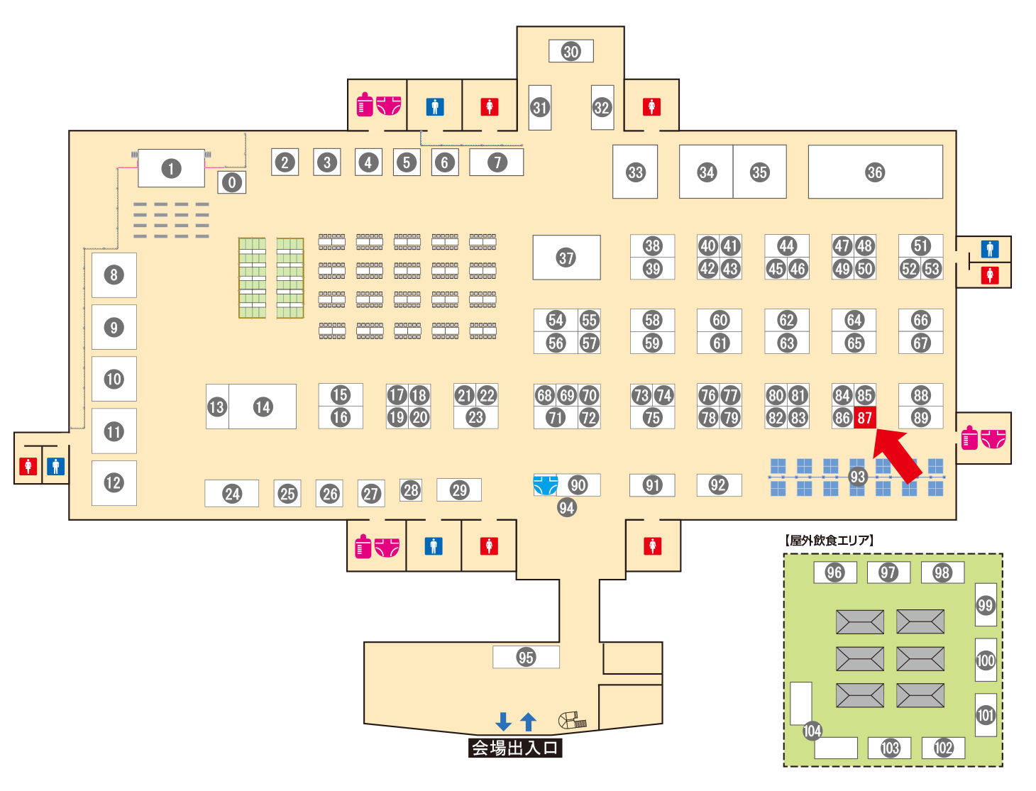 [ブースレイアウト図]