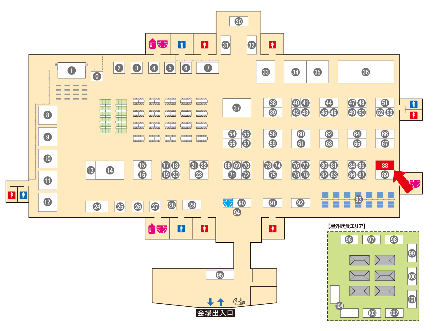 [ブースレイアウト図]