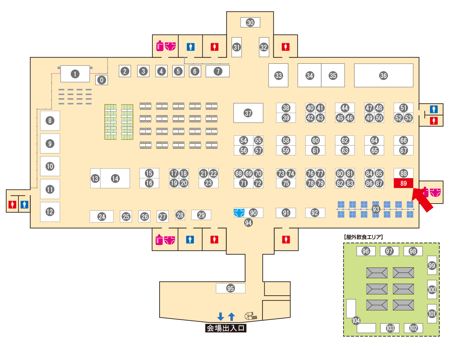 [ブースレイアウト図]
