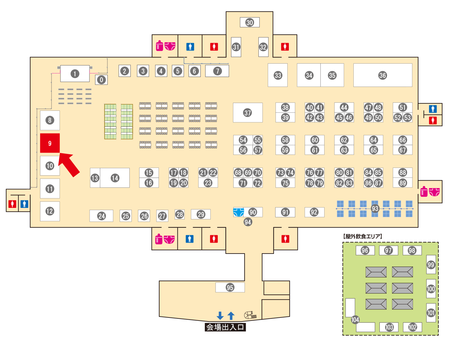 [ブースレイアウト図]