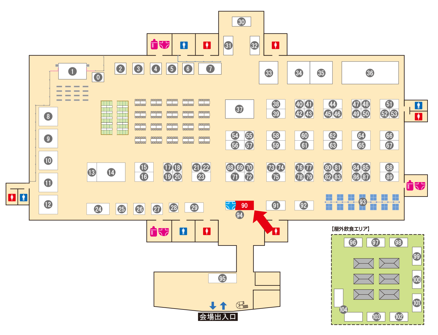 [ブースレイアウト図]