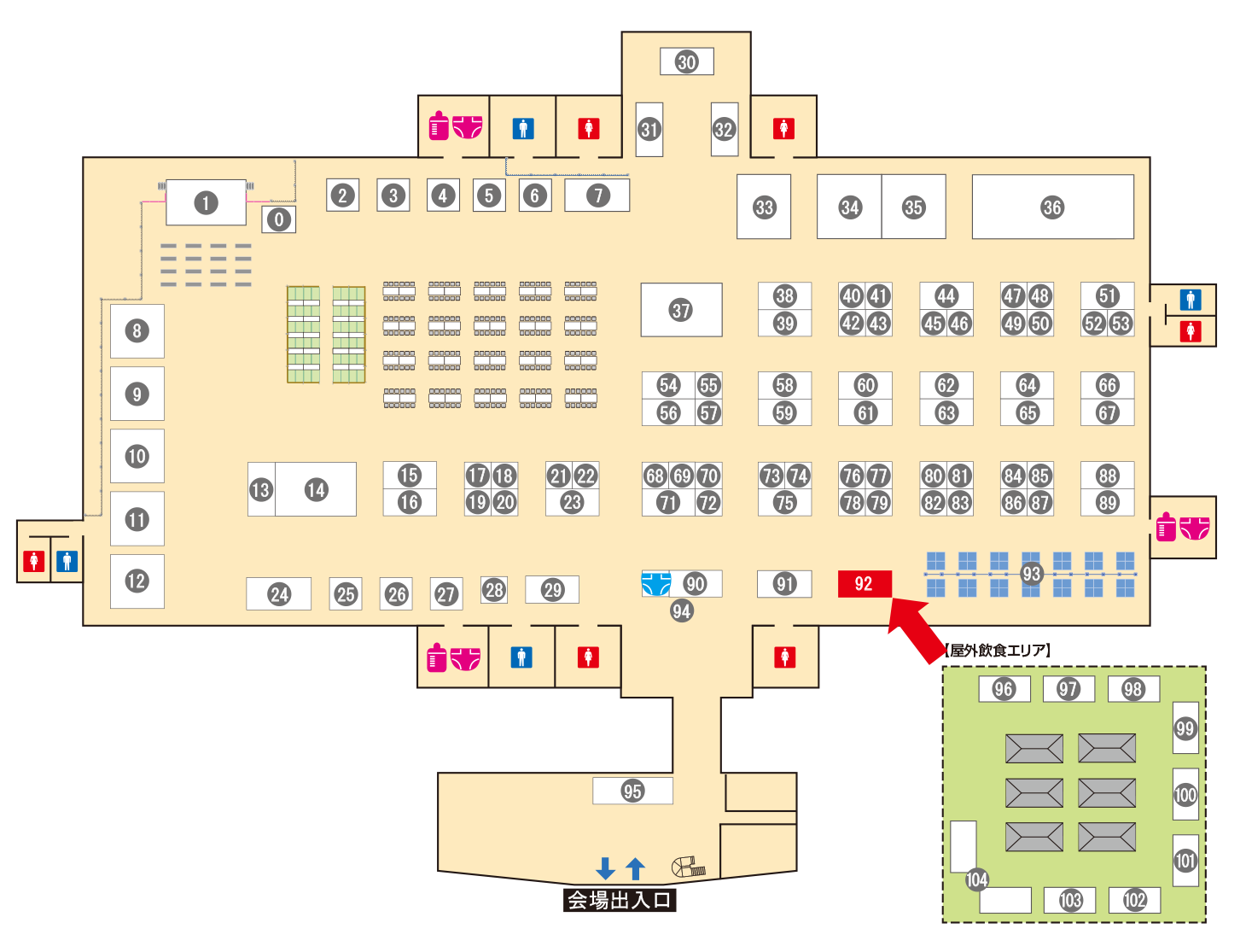 [ブースレイアウト図]