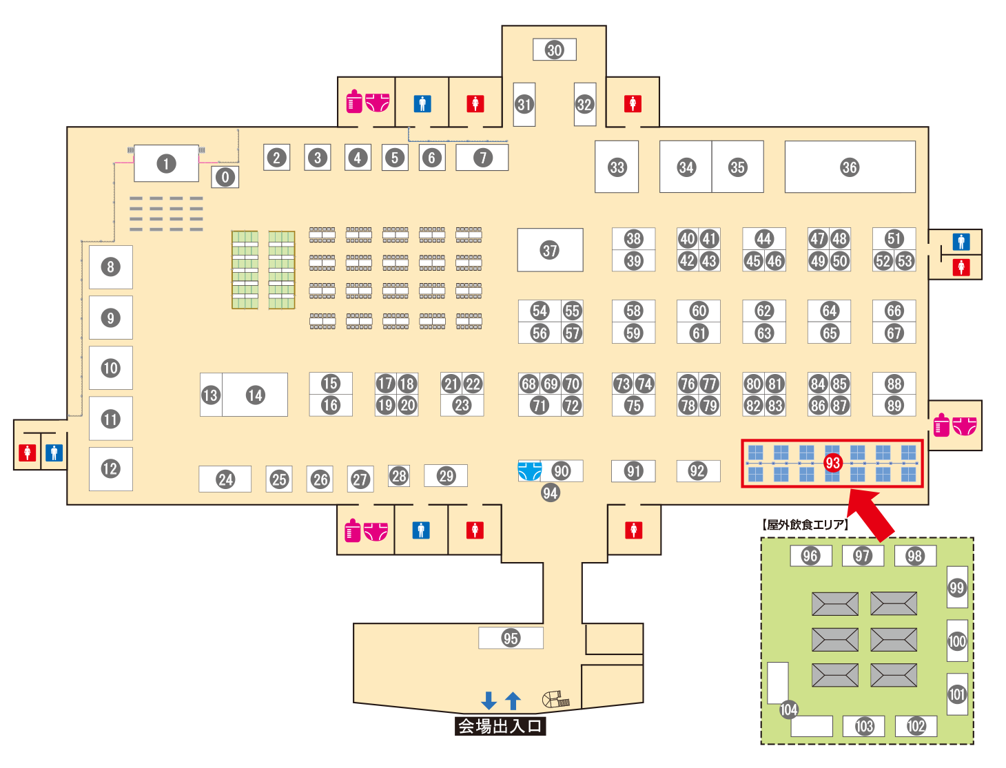 [ブースレイアウト図]