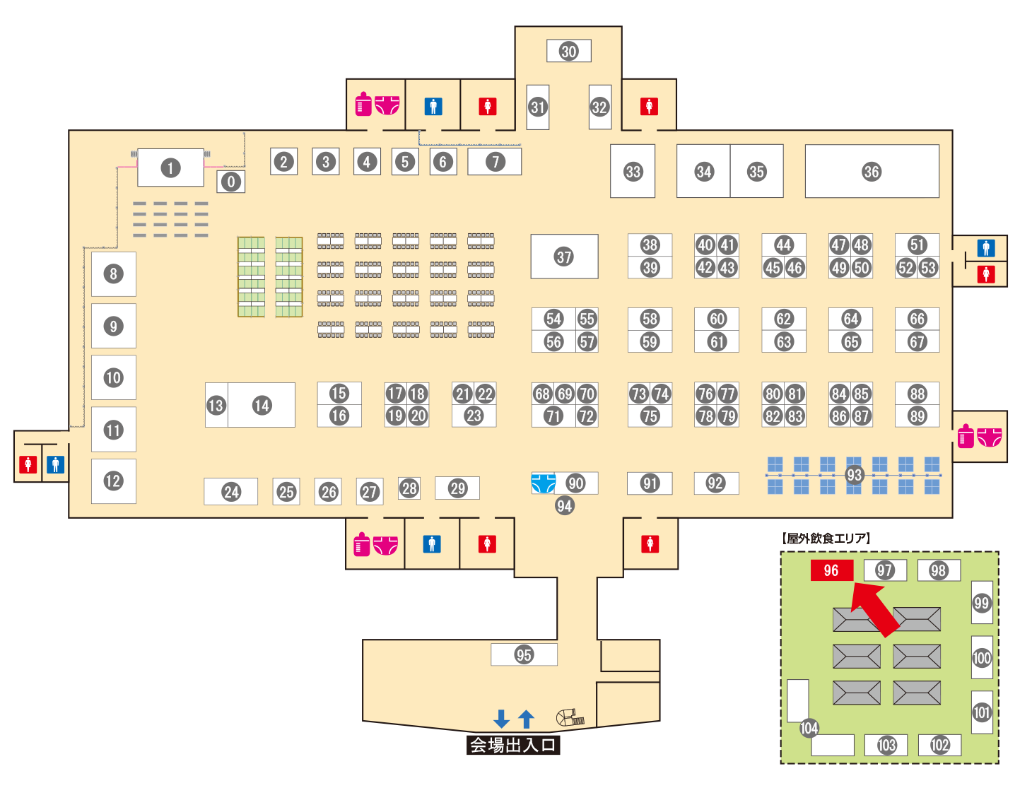 [ブースレイアウト図]