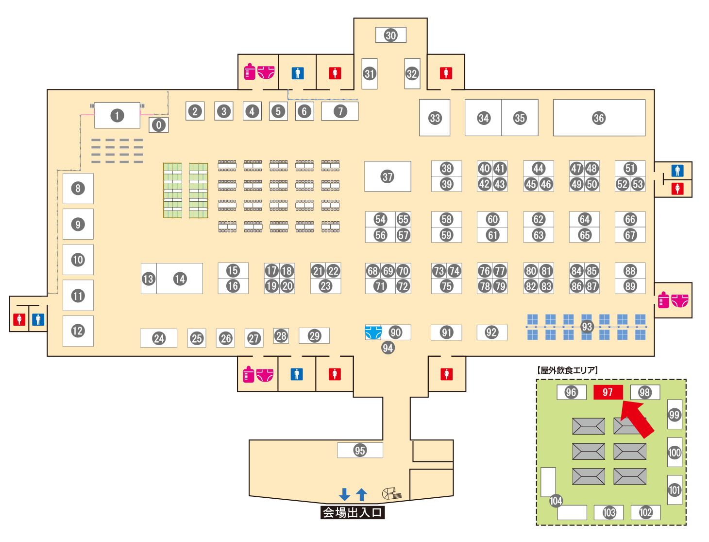 [ブースレイアウト図]