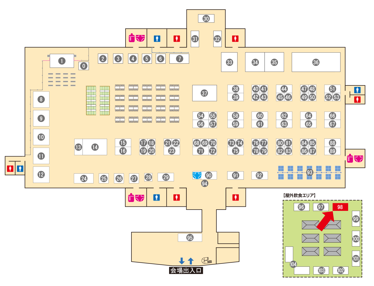 [ブースレイアウト図]