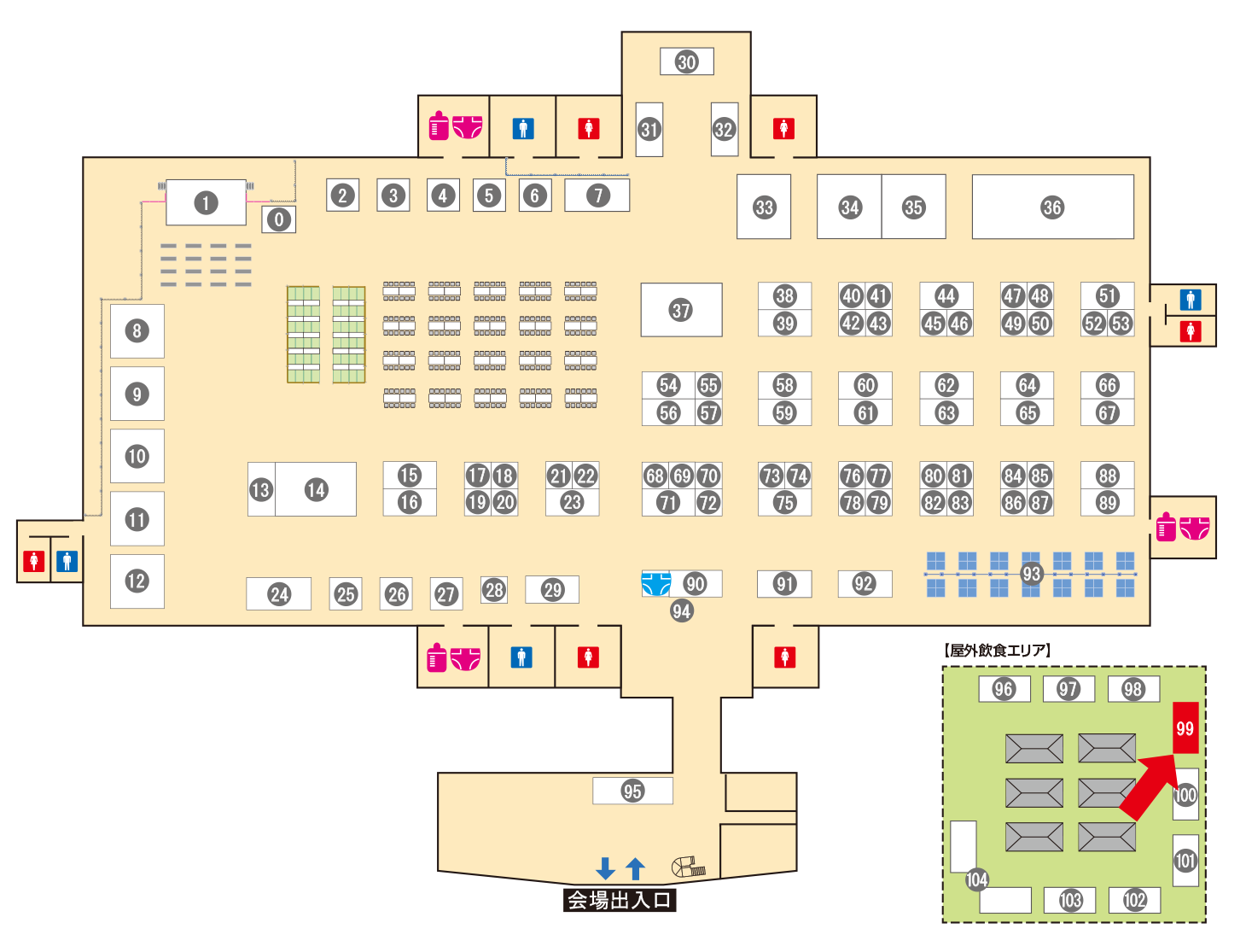[ブースレイアウト図]
