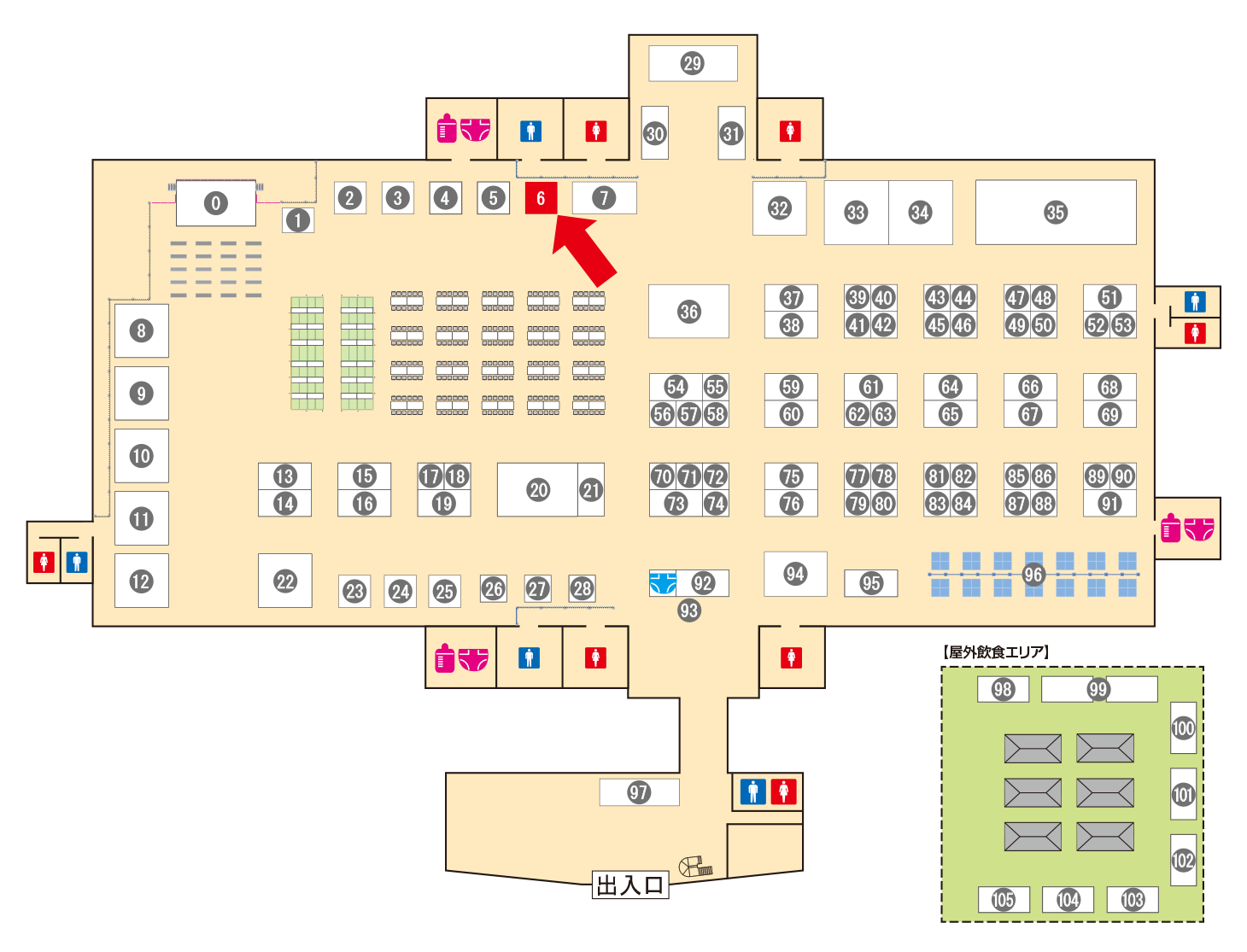 [ブースレイアウト図]